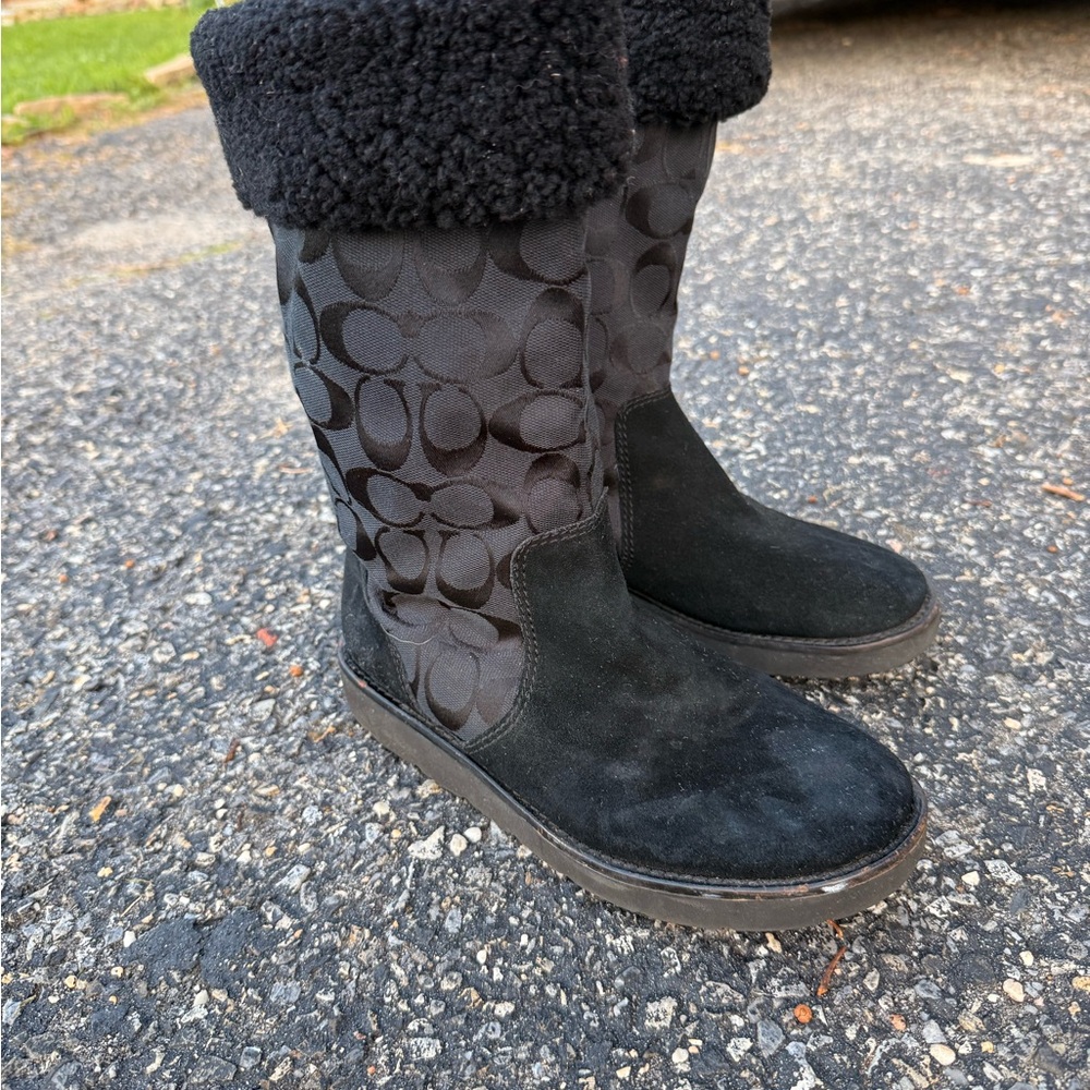 Coach Black Winter Boots